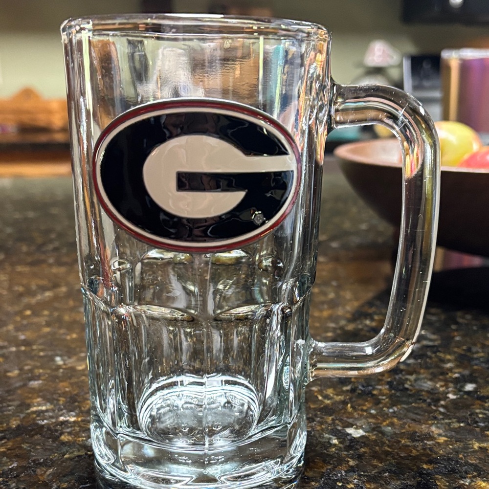Georgia Bulldogs Glass Beer Mug